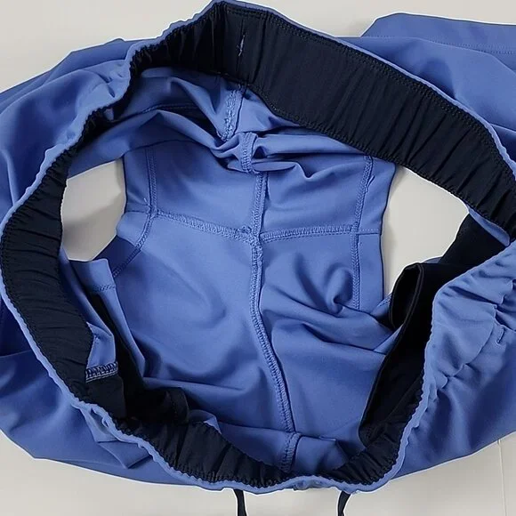 ZYIA Active Women's Blue Athletic Shorts Unlined 3.5" Inseam Pockets Size Large - Picture 7 of 11